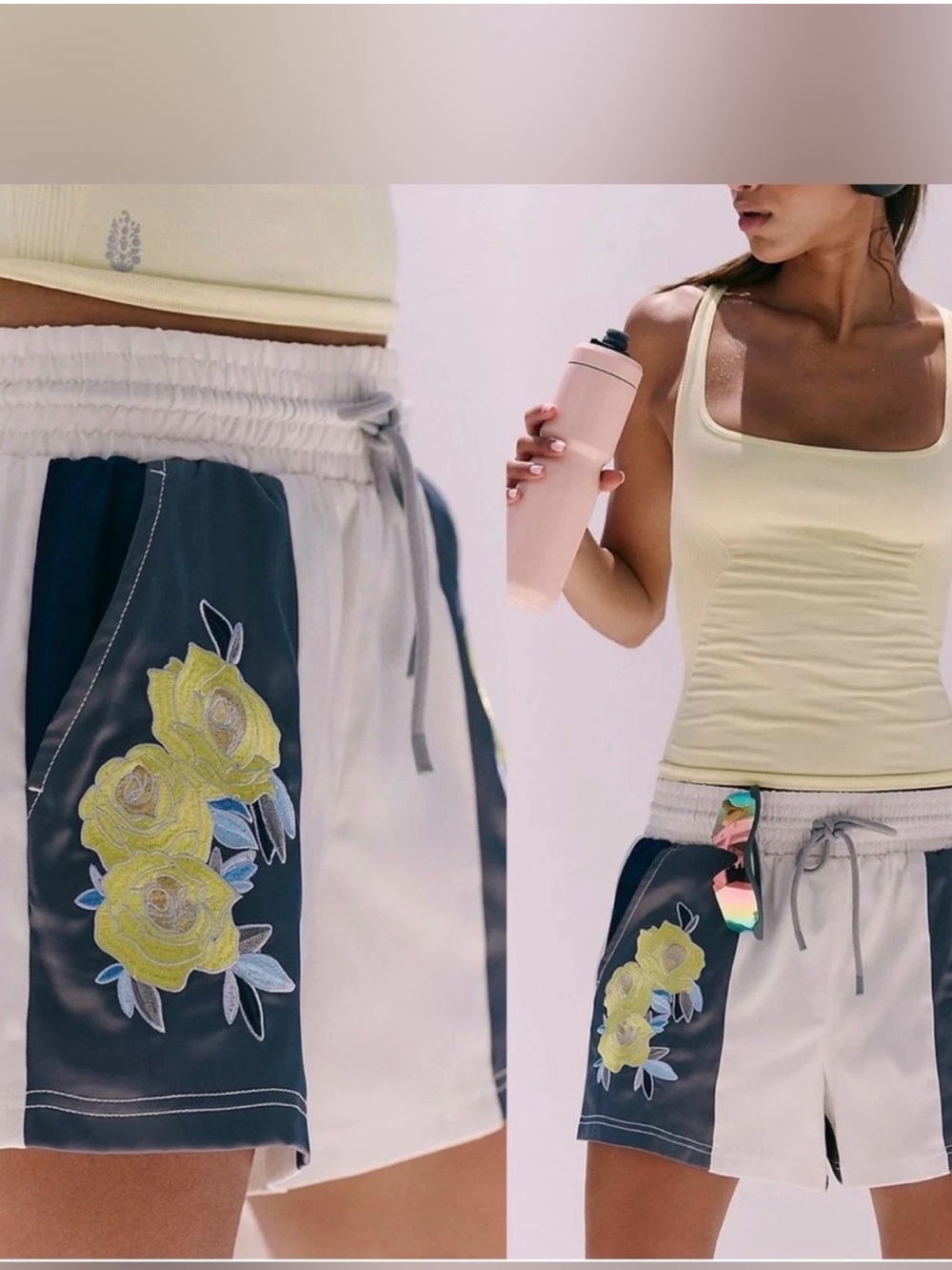 Free People In the Ring Embroidered Shorts